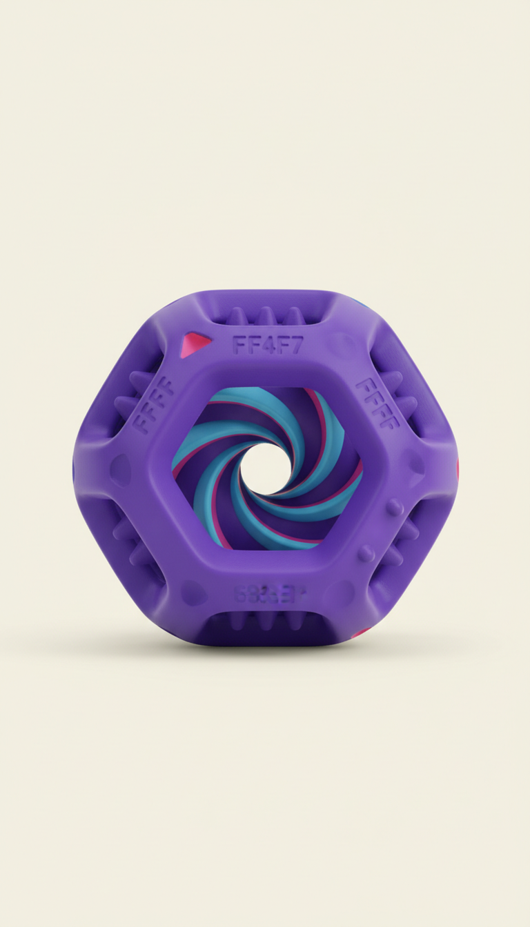 Ergonomic Brush With Purple Grip